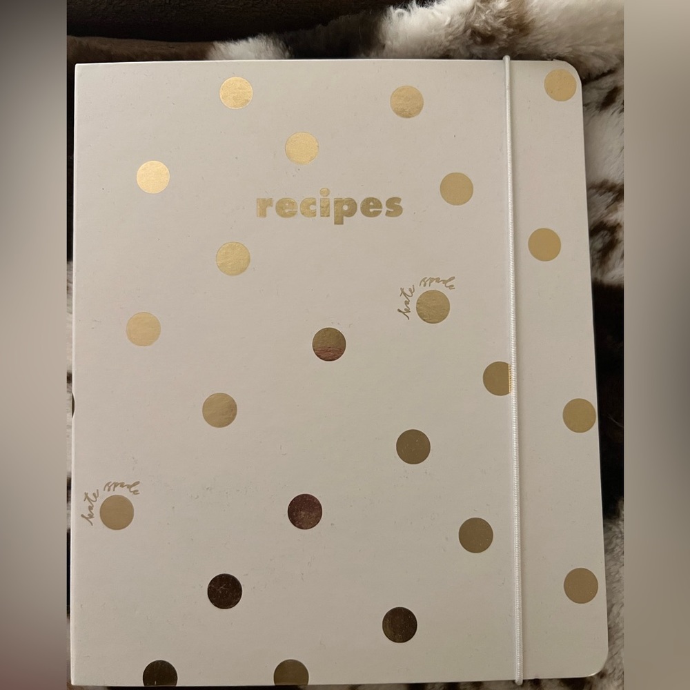 Kate spade recipe book